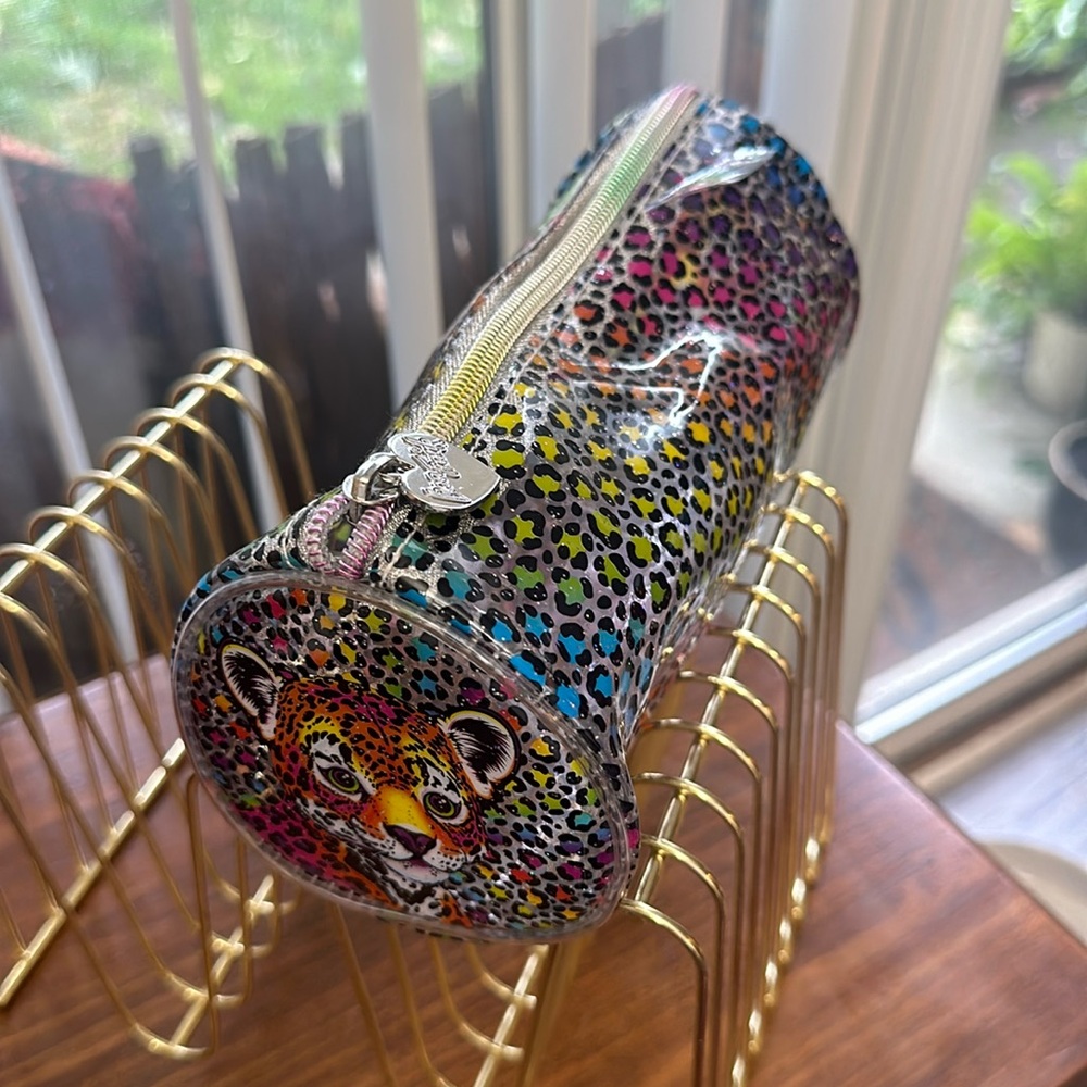 LISA FRANK MORPHE Leopard Cat Makeup Cosmetic Or Pencil Case Bag